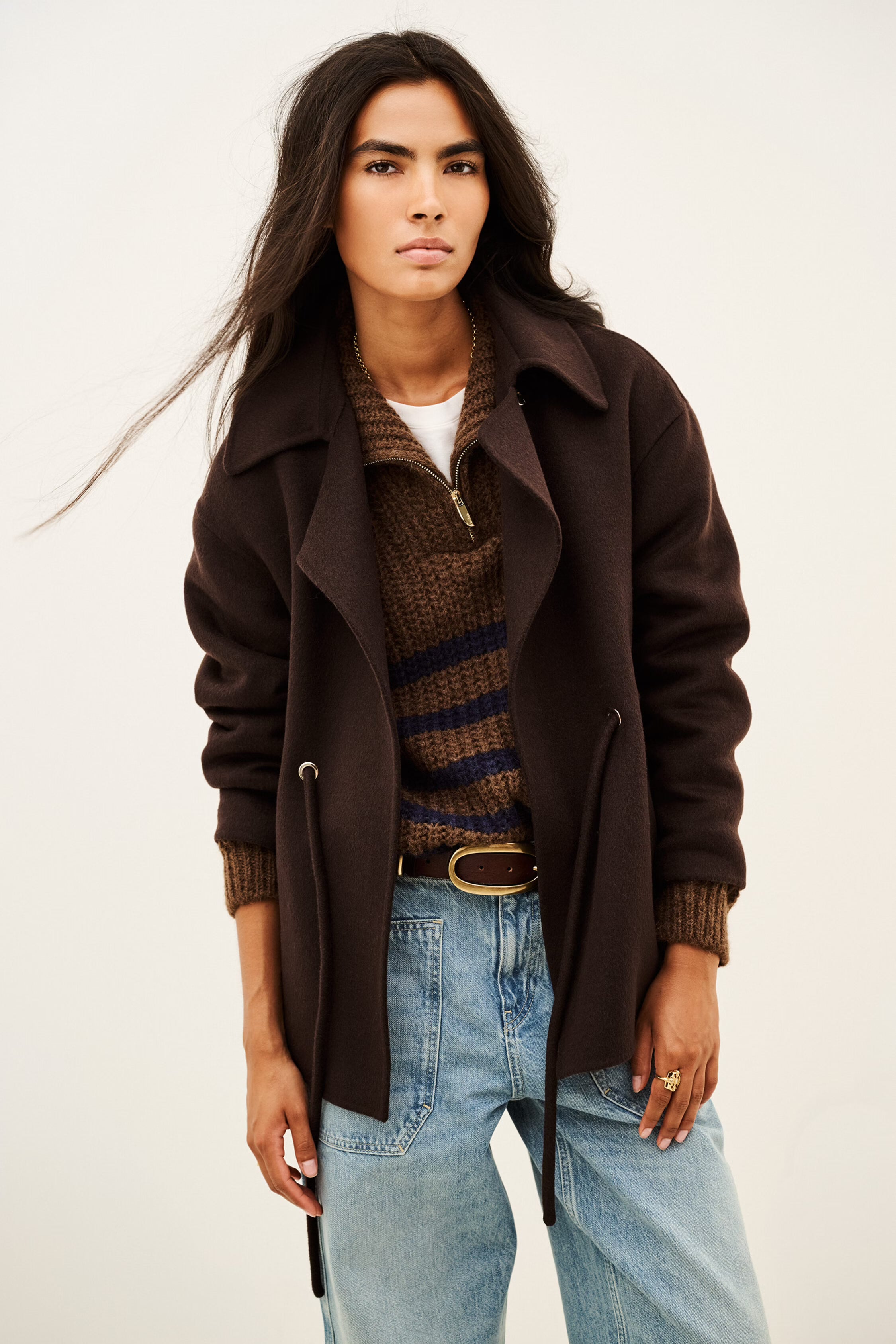 BA&SH Kam Jacket in Chocolat