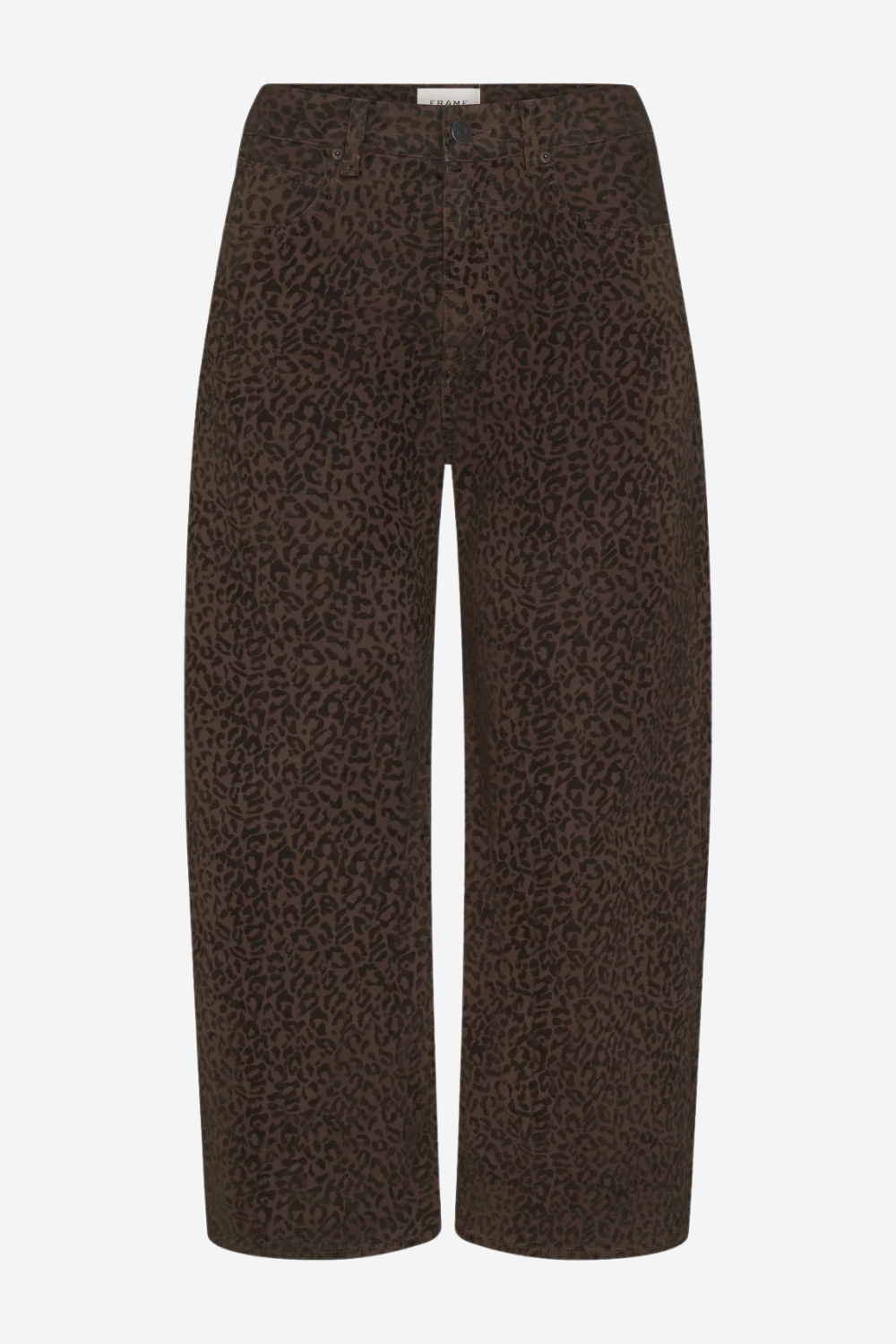 The Bow High Rise Curved Leg Crop Flocked in Sandcat