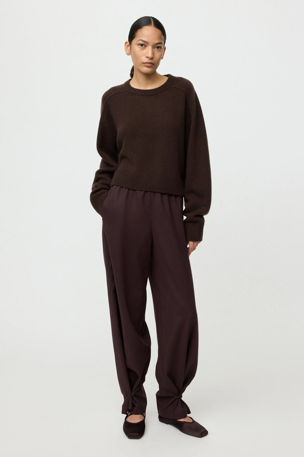 SOFT GOAT Cashmere Top in Mocha