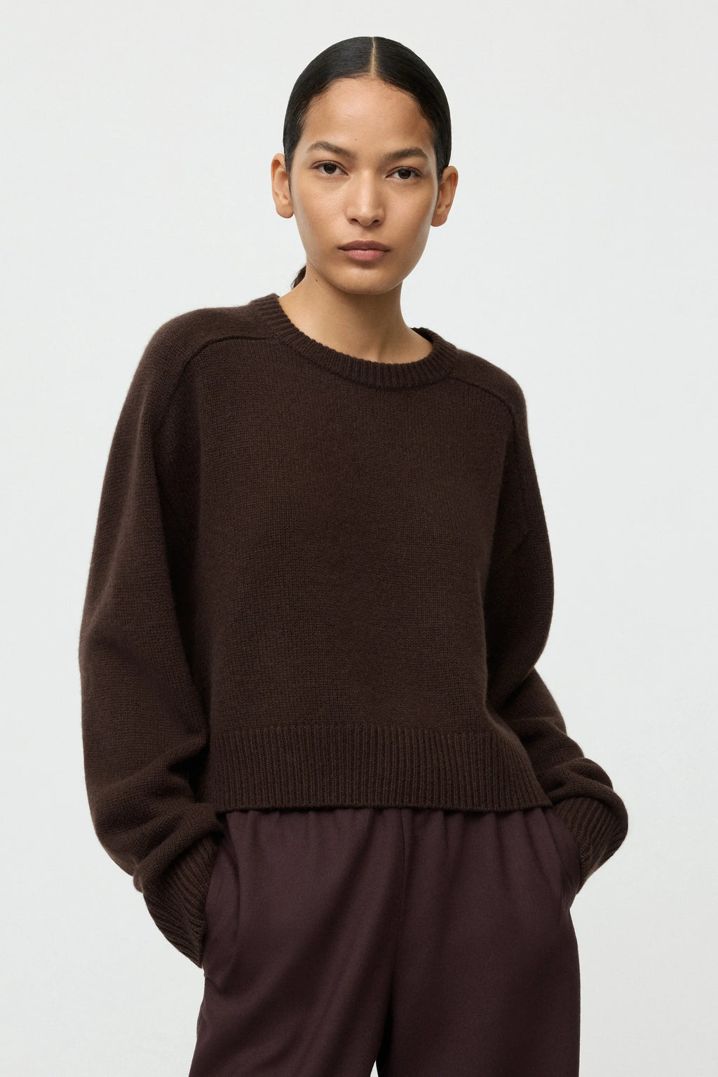 SOFT GOAT Cashmere Top in Mocha