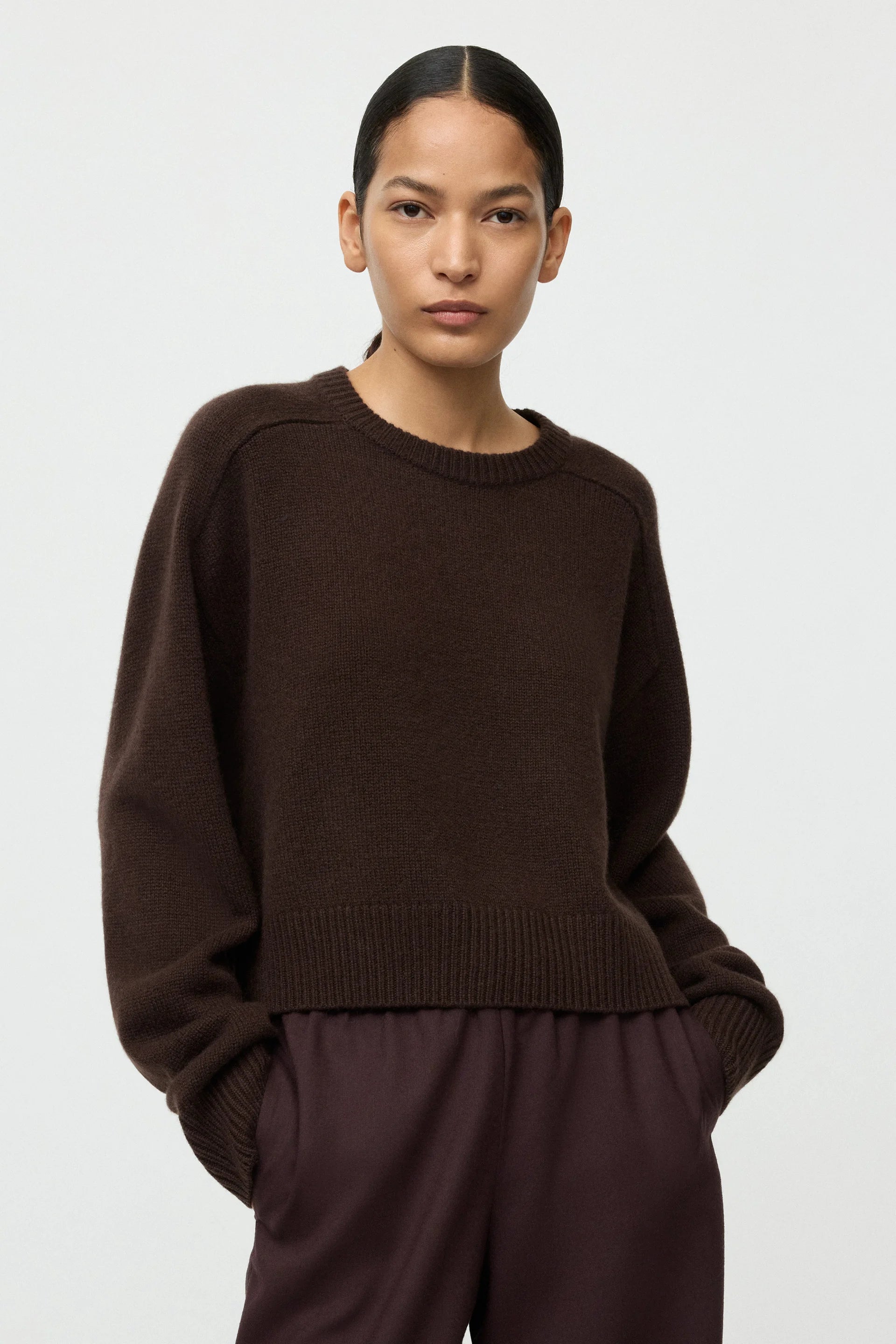 SOFT GOAT Cashmere Top in Mocha