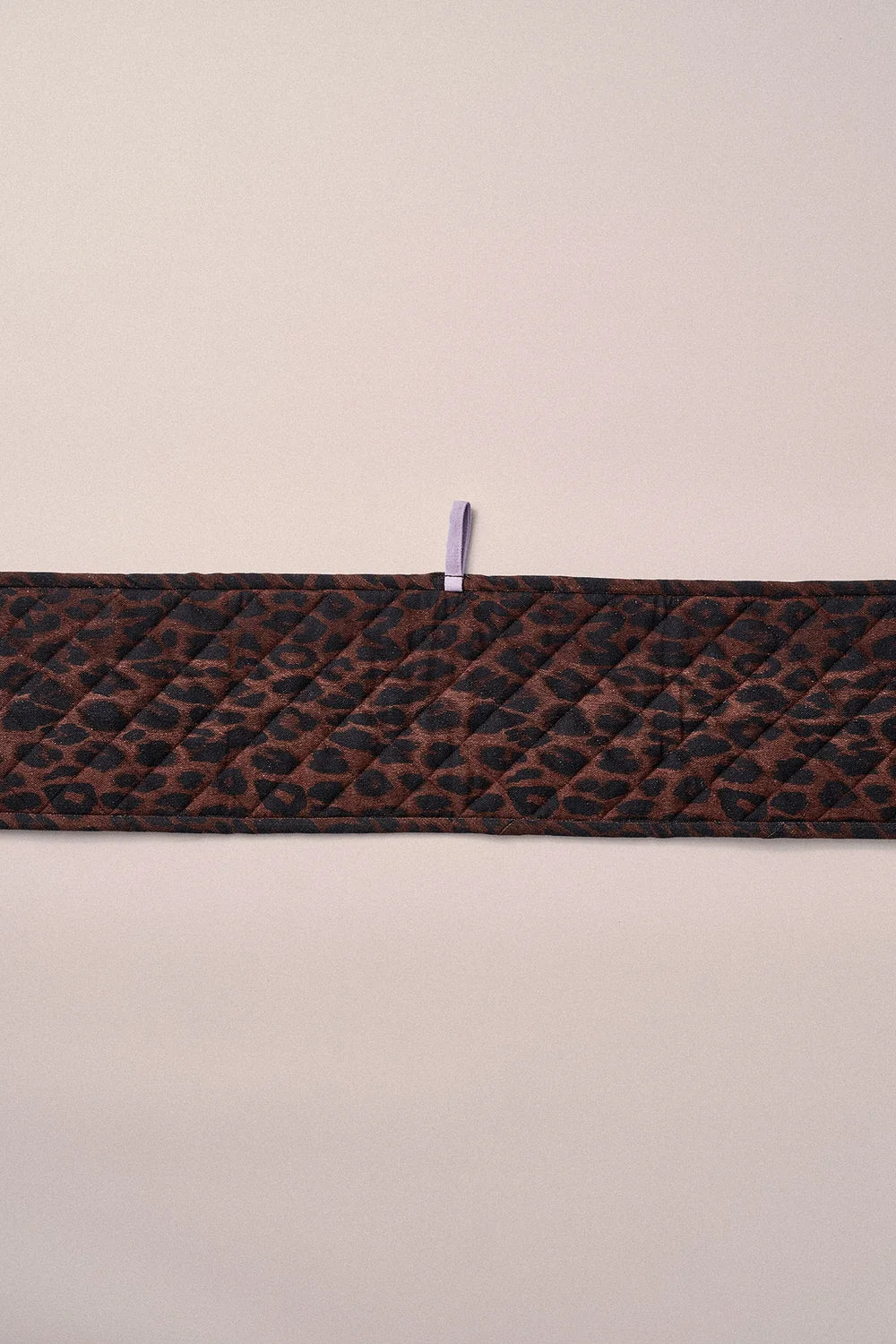 Damson Madder Double Oven Glove in Dark Leopard/Lilac