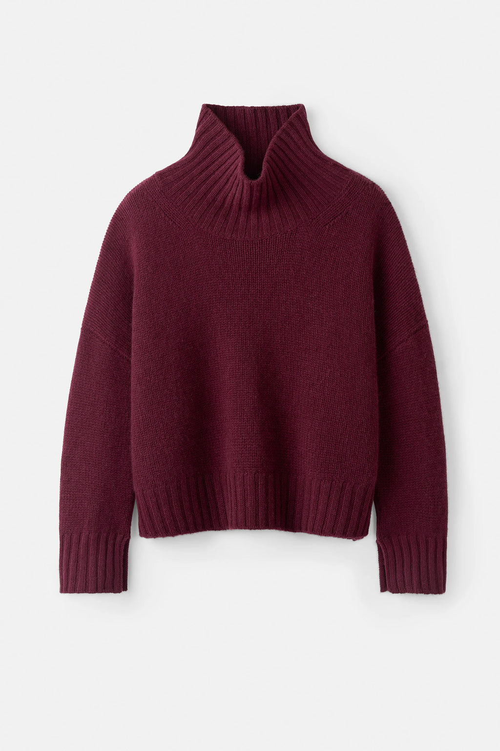 SOFT GOAT Girlfriend Turtleneck in Bordeaux