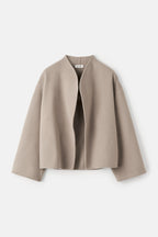 SOFT GOAT Short Jacket in Dark Sand