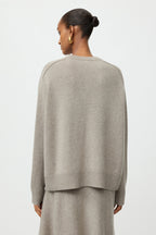 SOFT GOAT Boyfriend Crewneck in Greige