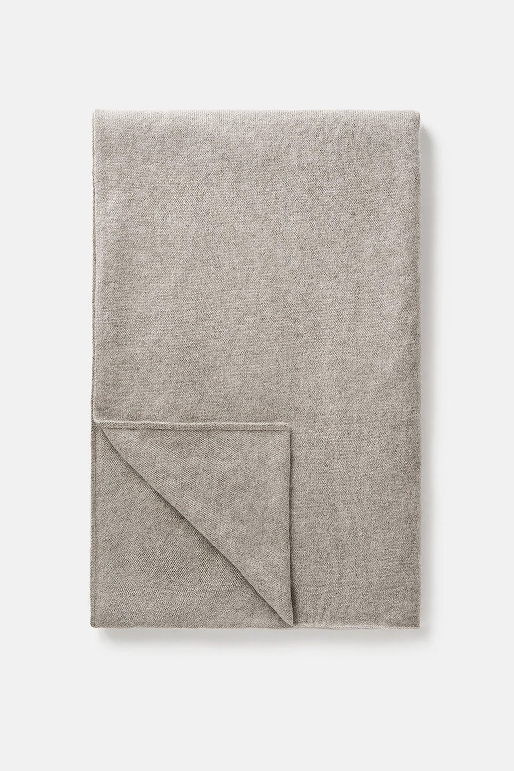 SOFT GOAT Knitted Scarf in Greige