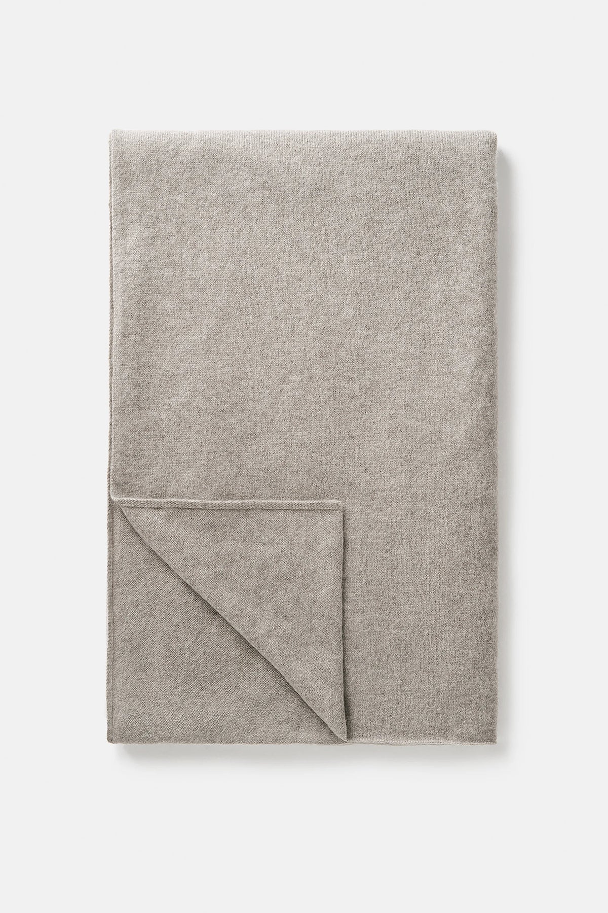 SOFT GOAT Knitted Scarf in Greige