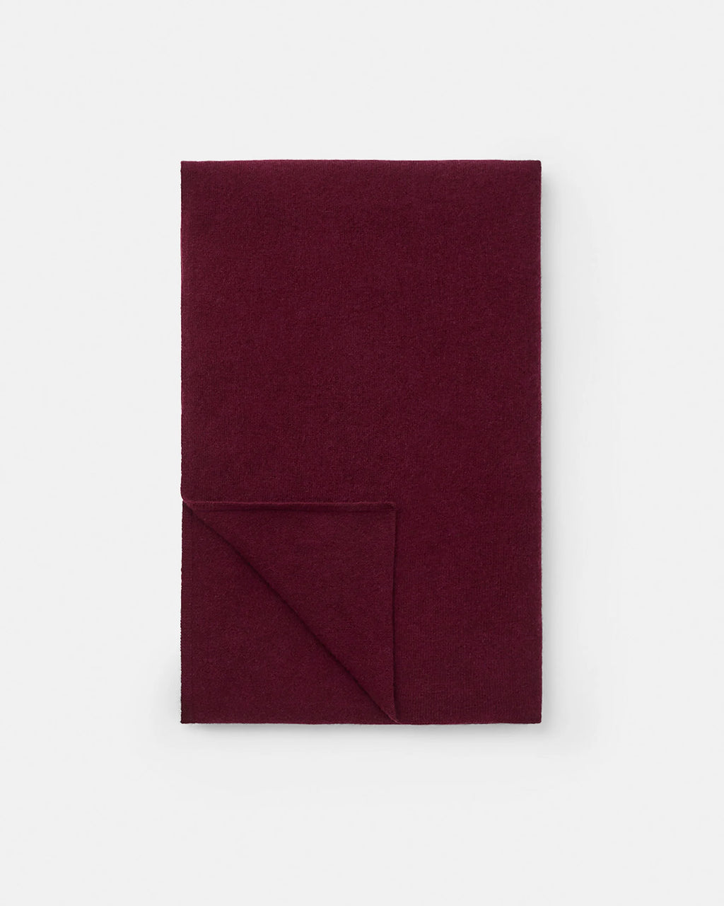 SOFT GOAT Knitted Scarf in Bordeaux