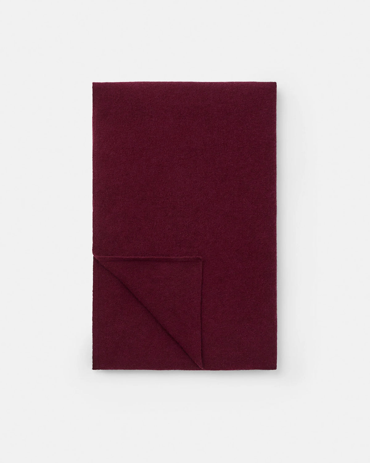 SOFT GOAT Knitted Scarf in Bordeaux