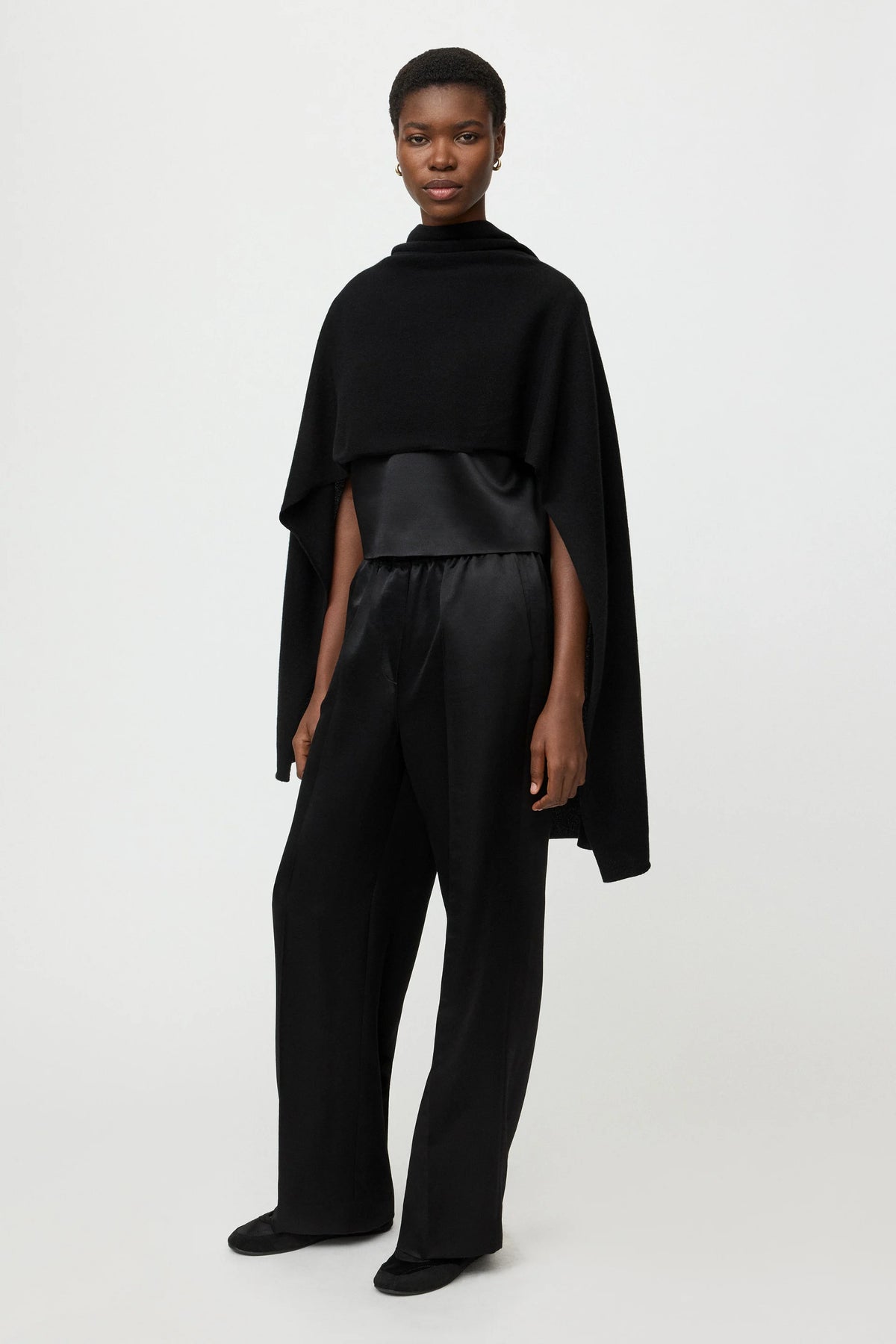 SOFT GOAT Silk Pants in Black