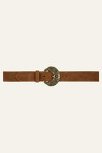 BA&SH Bandy Brown Suede Belt