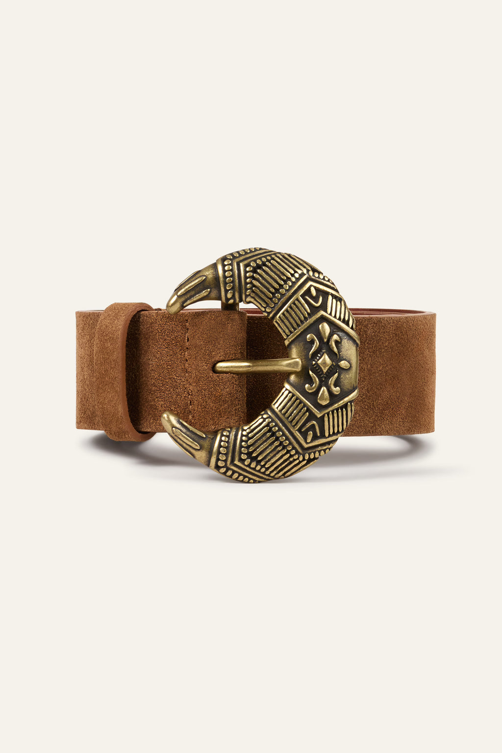 BA&SH Bandy Brown Suede Belt
