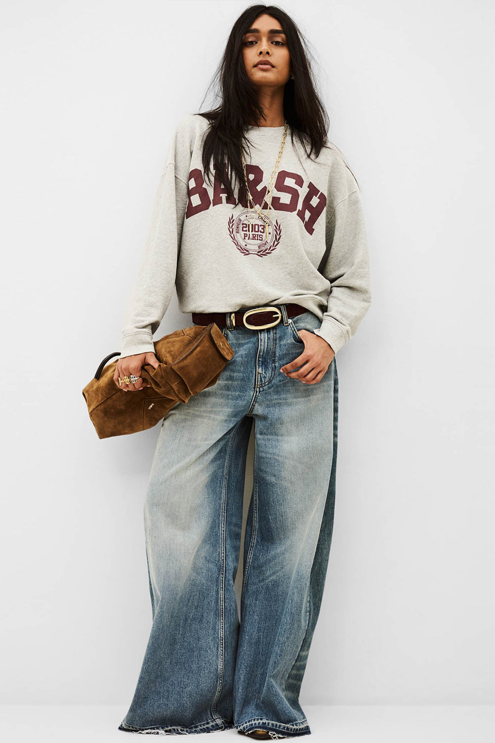 BA&SH Benjamin Sweatshirt in Grischine