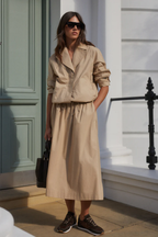 Varley Petra Boxy Blouson Jacket in Nomad