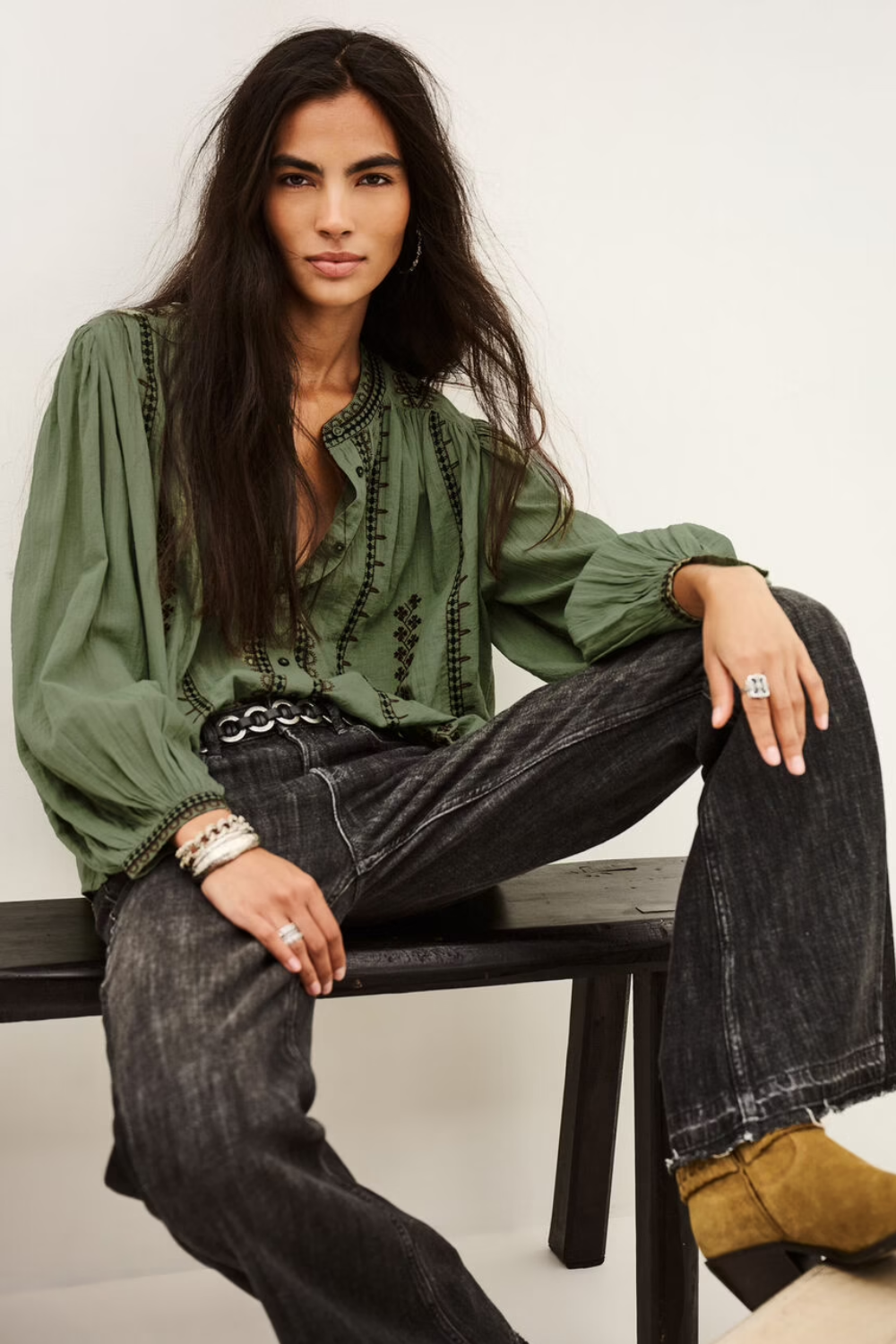 Mona Shirt in Amande