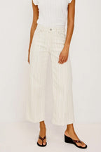 Rails The Getty High Rise Cropped Wide Leg in Malibu Stripe