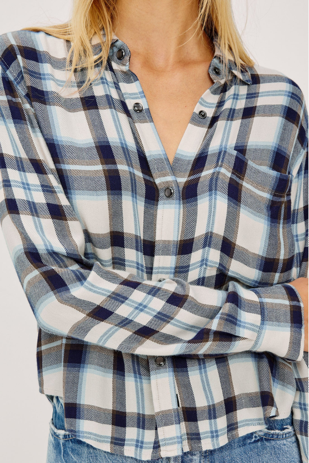 Malin Shirt in Ecru Midnight