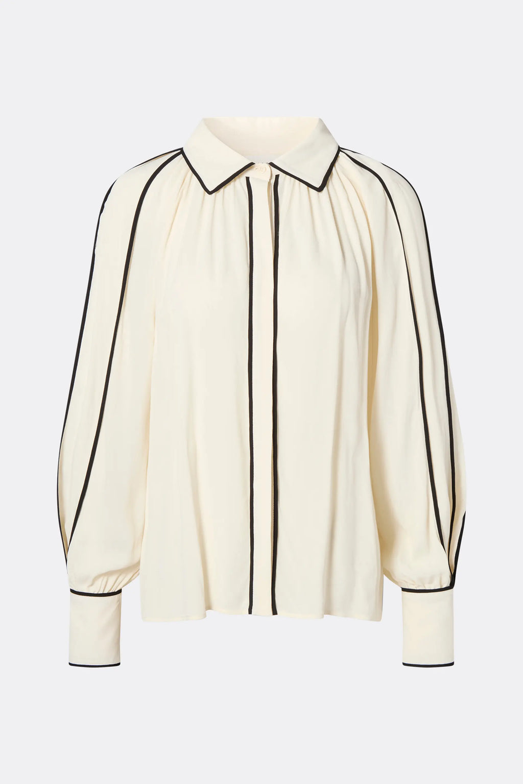 Malina Bea Contrast Edge Chiffon Blouse