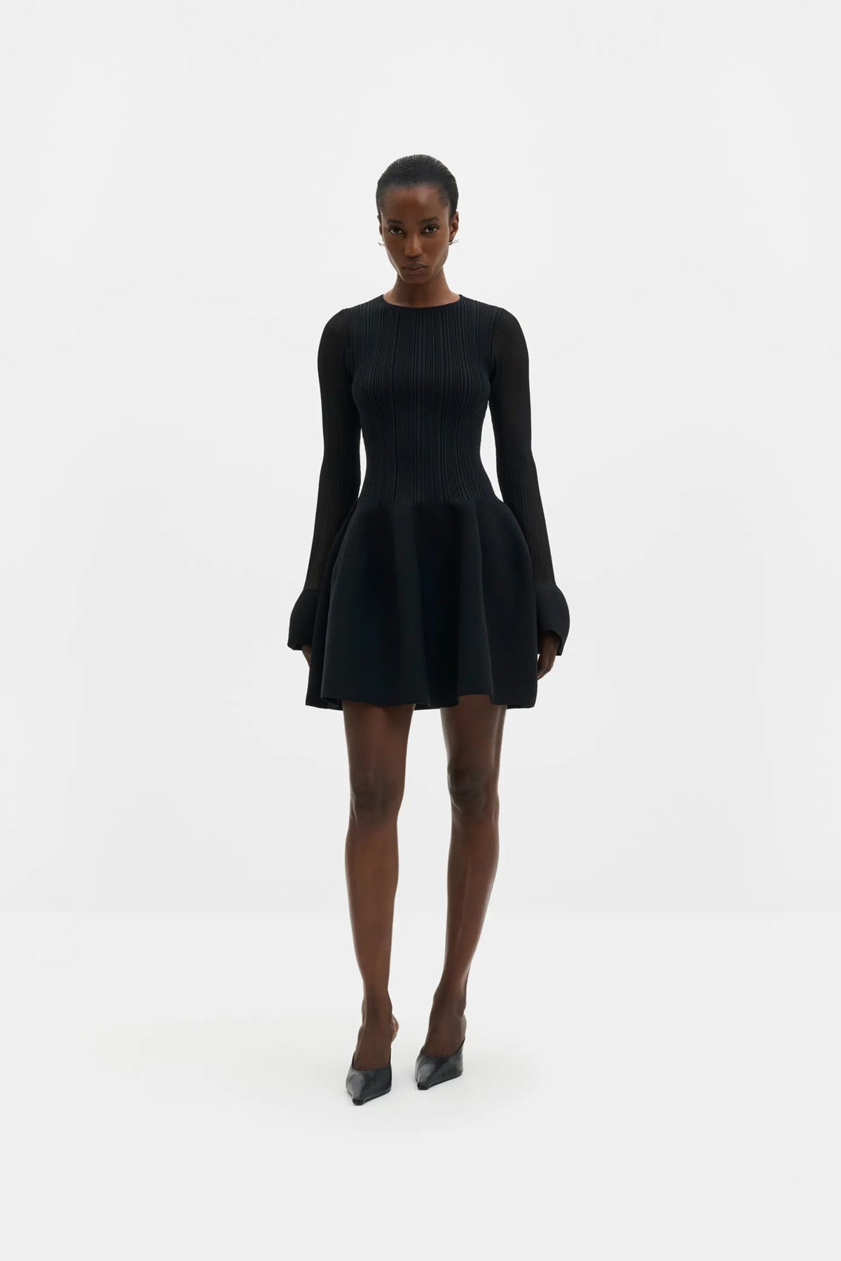 Malina Elona Voluminous Skirt Knitted Mini Dress