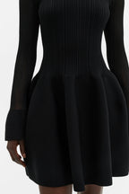 Malina Elona Voluminous Skirt Knitted Mini Dress