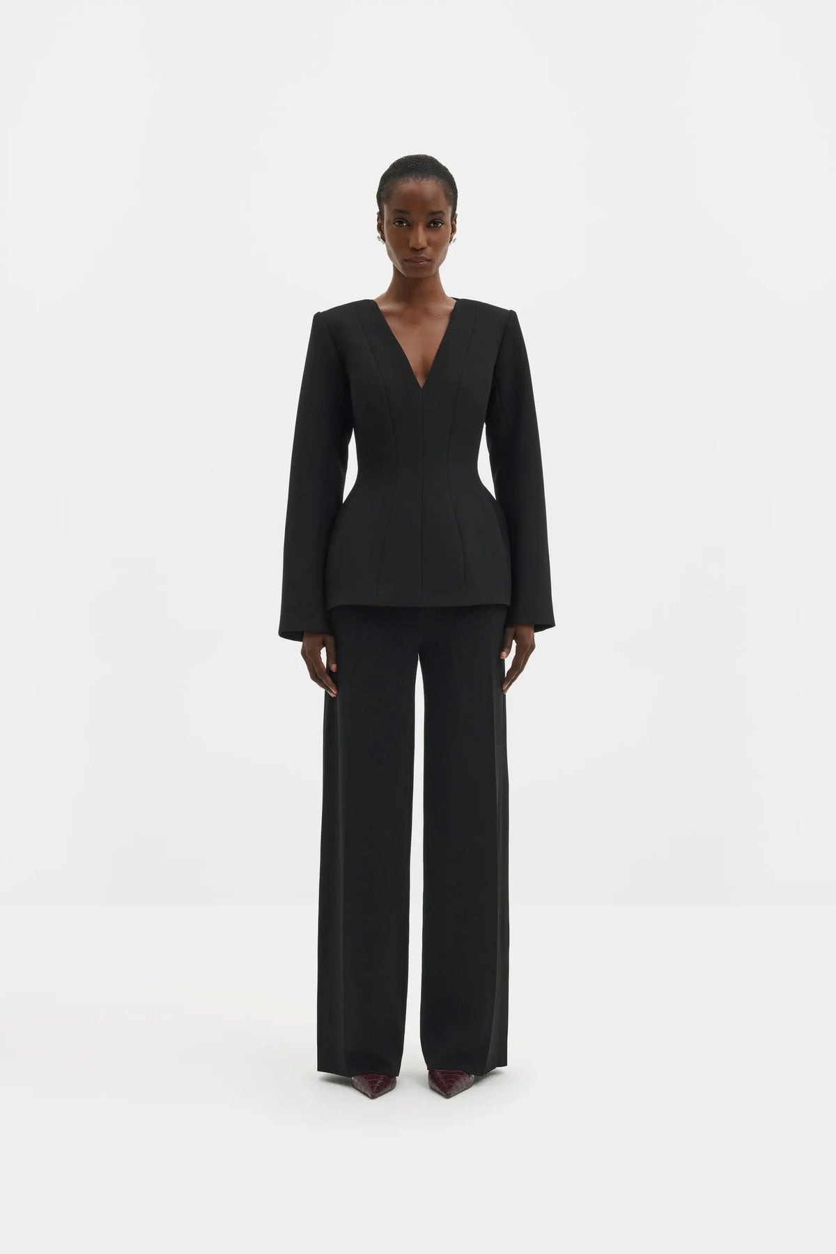 Malina Ninni Cut-Out Shoulder Hourglass Top