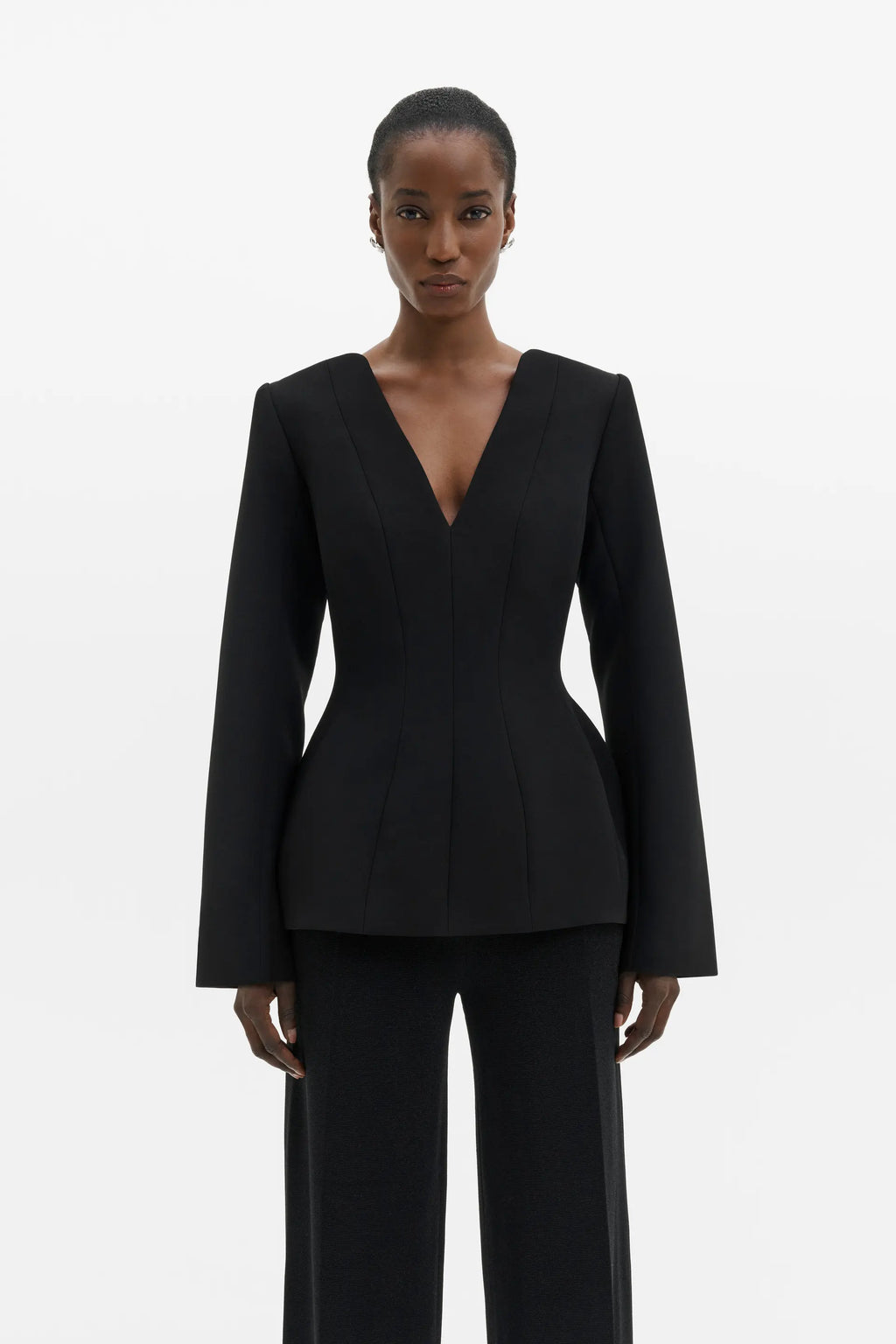 Malina Ninni Cut-Out Shoulder Hourglass Top