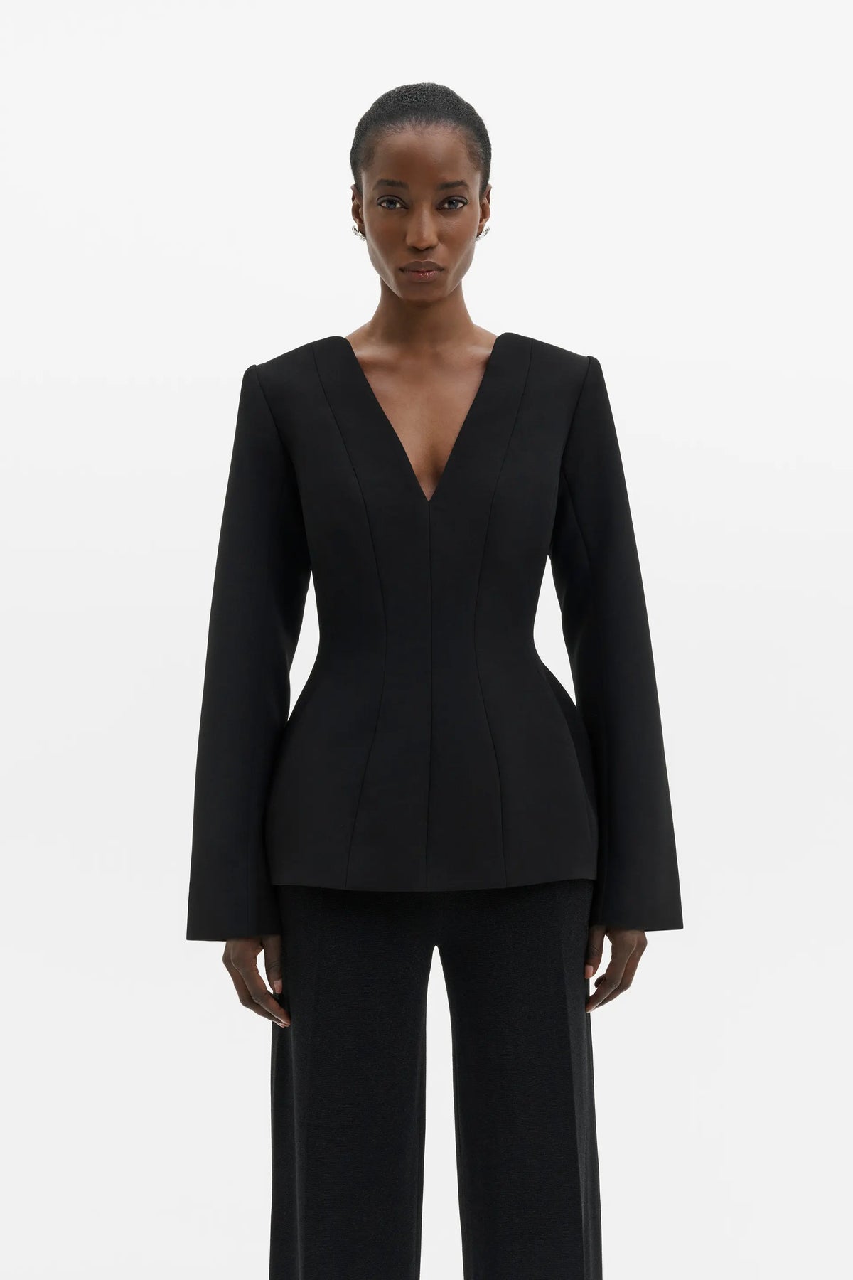 Malina Ninni Cut-Out Shoulder Hourglass Top