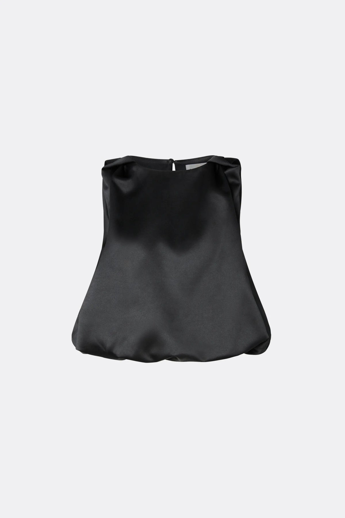 Malina Valentina Knotted Shoulder Satin Top