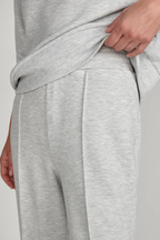 Varley The Wide Leg Pant 30 in Light Grey Marl