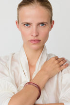 Vanessa Baroni Soft Edge Bangle Clear Taupe