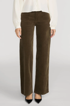 Le Slim Palazzo Modernist Pocket in Rich Military Corduroy
