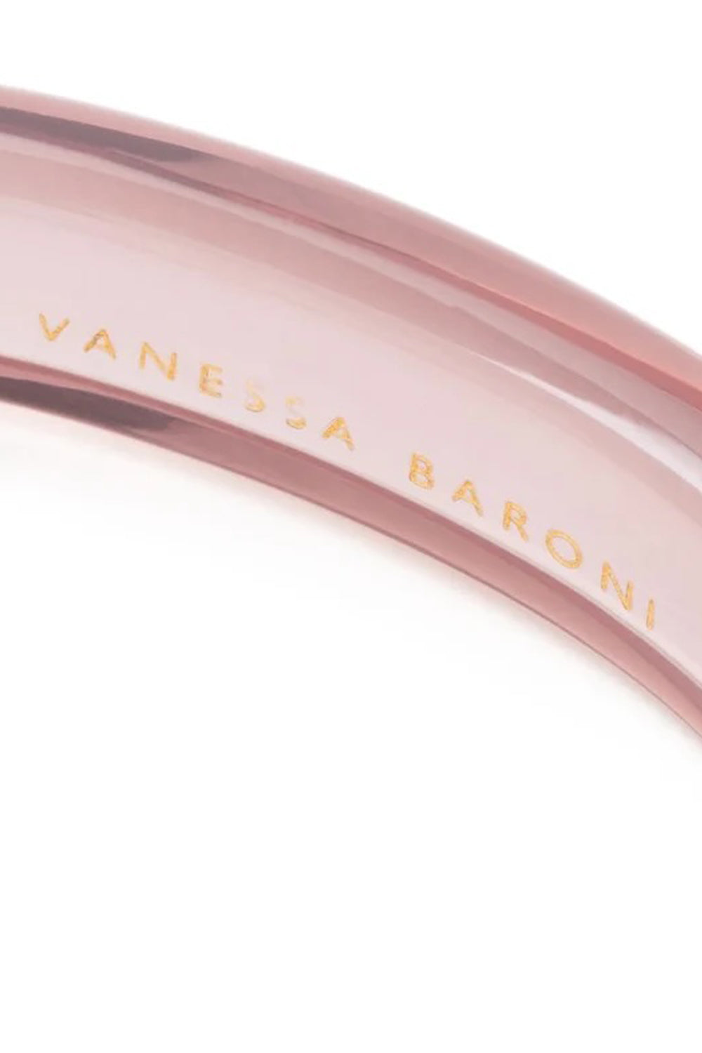 Vanessa Baroni Soft Edge Bangle Clear Taupe