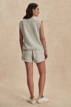 Varley Atrium High Rise Short 4.5 in Light Grey Marl