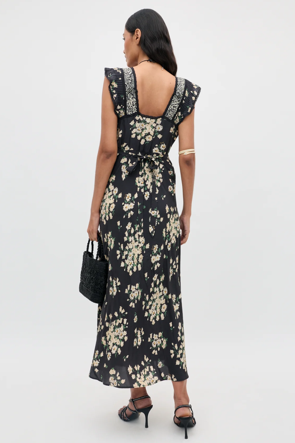 Bailee Dress in Amelia Gremlin Mix Black