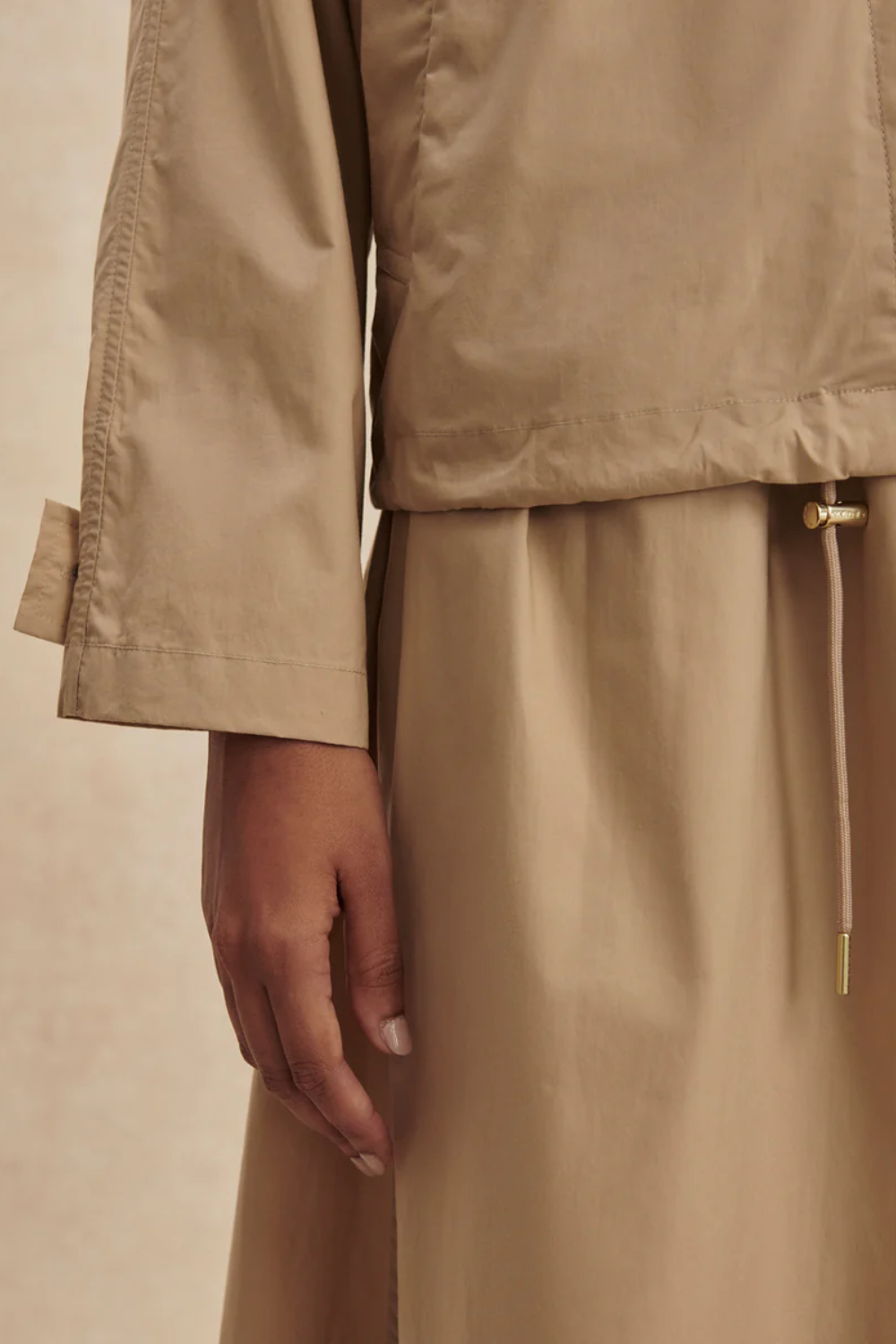 Varley Petra Boxy Blouson Jacket in Nomad