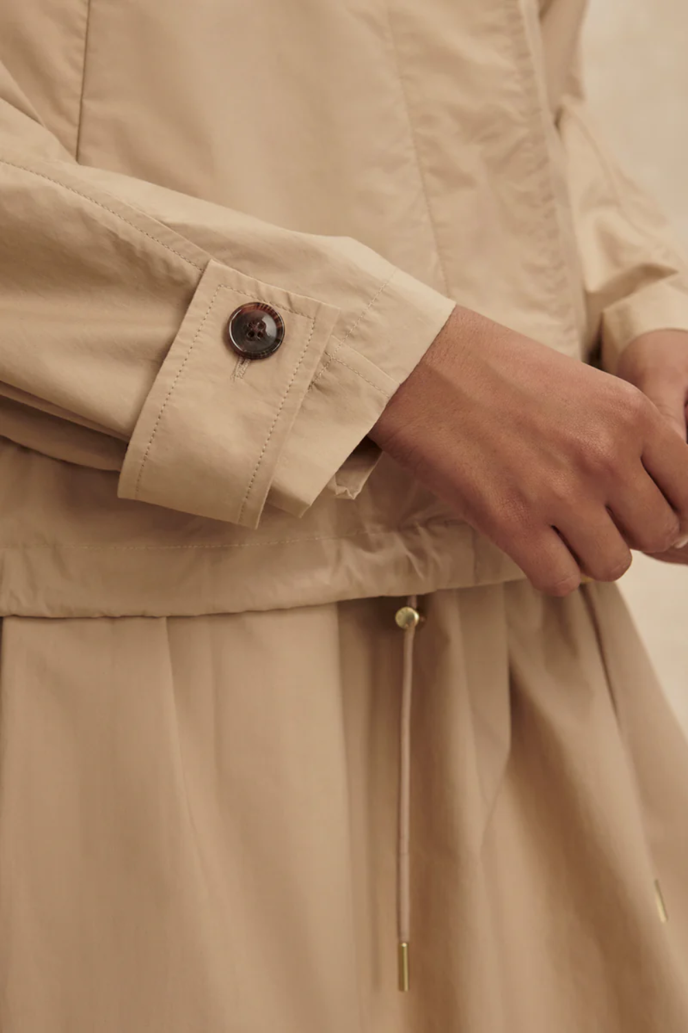 Varley Petra Boxy Blouson Jacket in Nomad