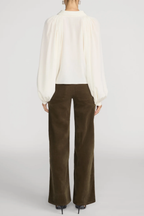 Le Slim Palazzo Modernist Pocket in Rich Military Corduroy
