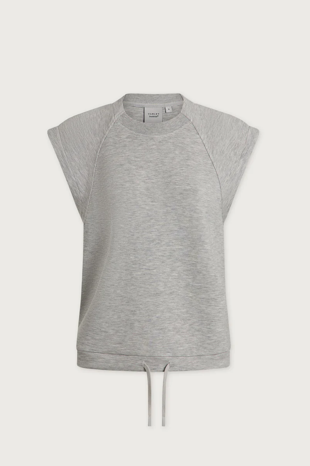 Varley Salome Raglan Tee in Light Grey Marl