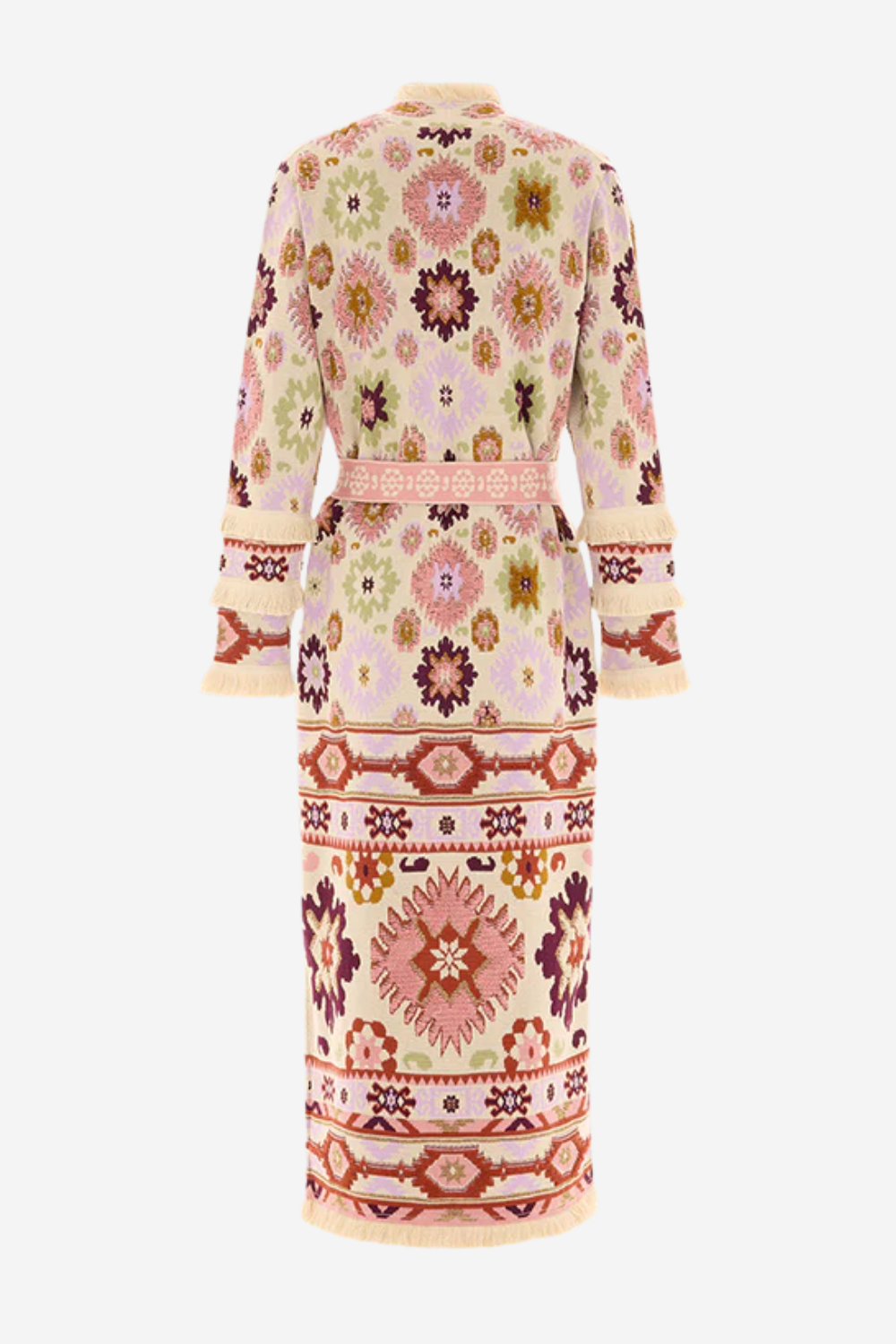 Soraya Cotton Lurex Duster in Ecru