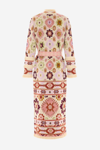 Soraya Cotton Lurex Duster in Ecru