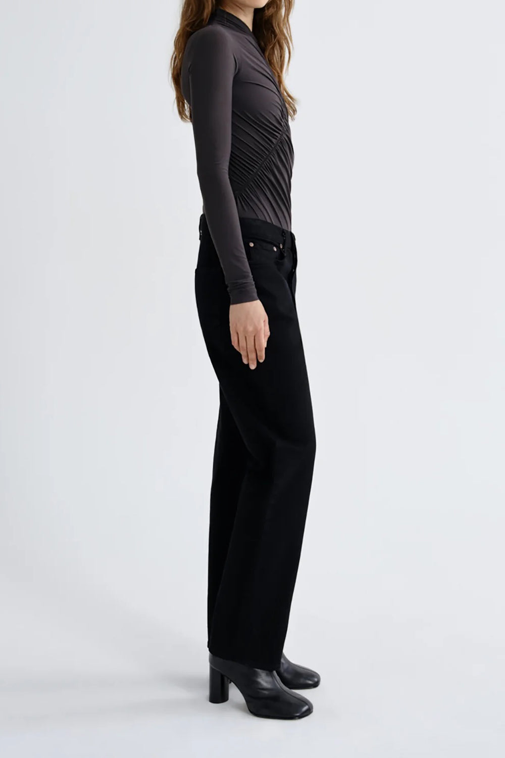 AGOLDE Lana High Rise Vintage Straight Leg Jean in Divert