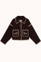 The Tiny Big Sister Short Horses Embroidered Coat