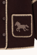 The Tiny Big Sister Short Horses Embroidered Coat