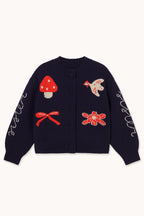 The Tiny Big Sister Fall Cardigan in Navy