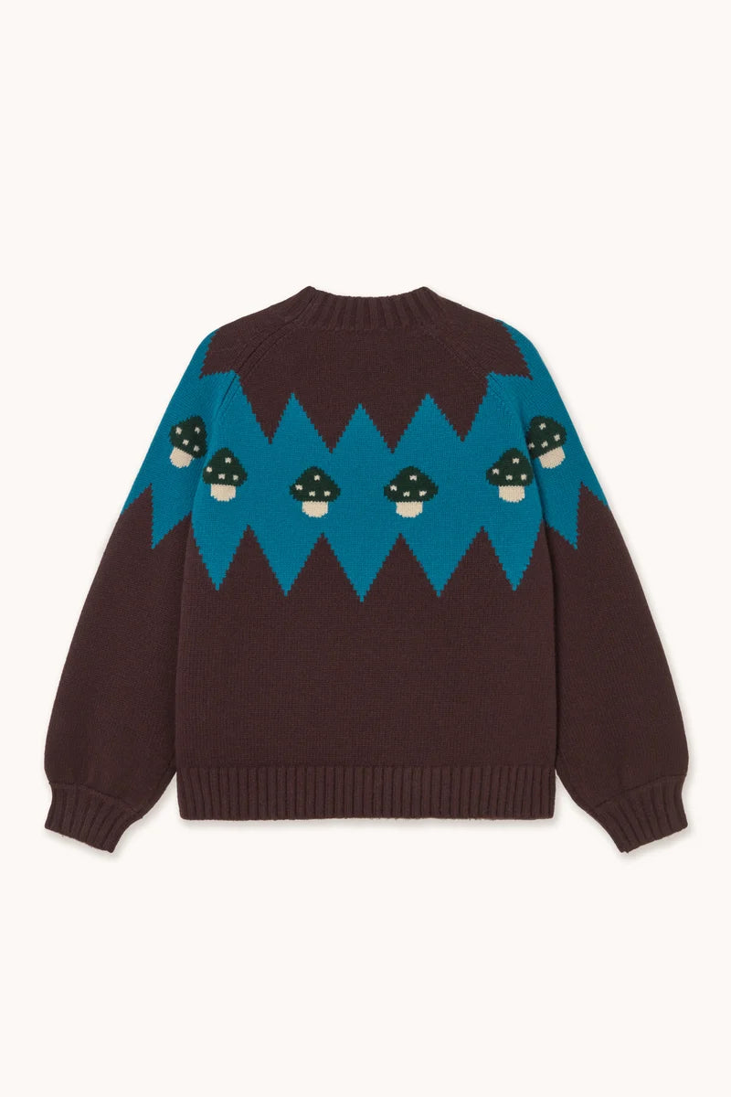 The Tiny Big Sister Mushroom Sweater in Umbra