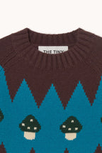 The Tiny Big Sister Mushroom Sweater in Umbra