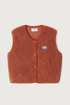 American Vintage Hoktown Gilet in Baked Clay