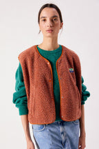 American Vintage Hoktown Gilet in Baked Clay