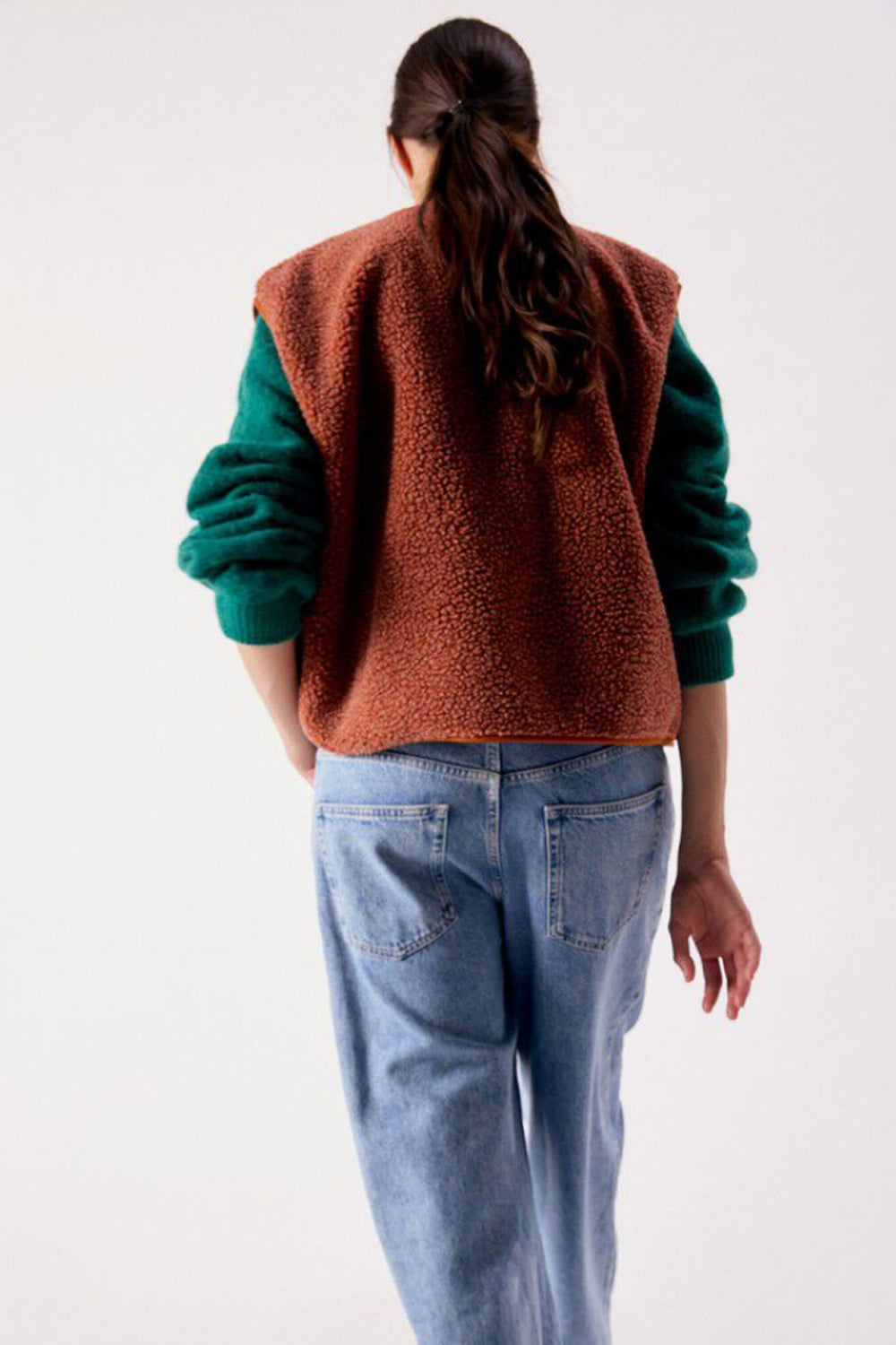 American Vintage Hoktown Gilet in Baked Clay