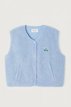 American Vintage Hoktown Gilet in Frost Melange